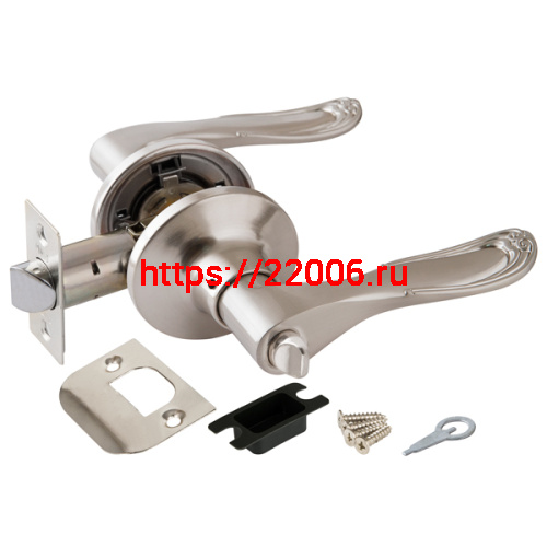 Ручка Punto (Пунто) защелка DK630 SN-BK (6030 SN-B) (фик.) мат.никель