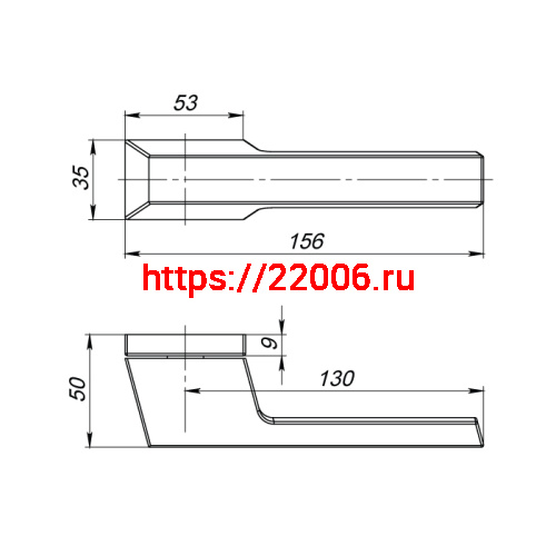 Ручка Armadillo (Армадилло) раздельная K.UCS36.BRICK (BRICK UCS) FSG-39 флорентийское золото фото 2