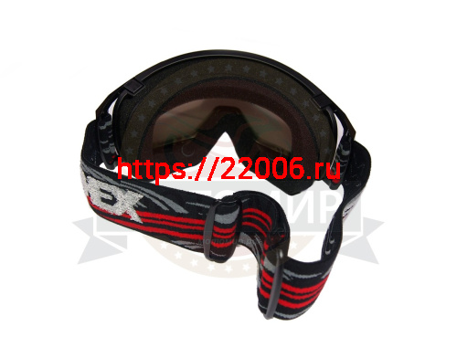 Очки DEX YH-157-05 (незапотевающие эластичные очки, с черно-красной резинкой) фото 2