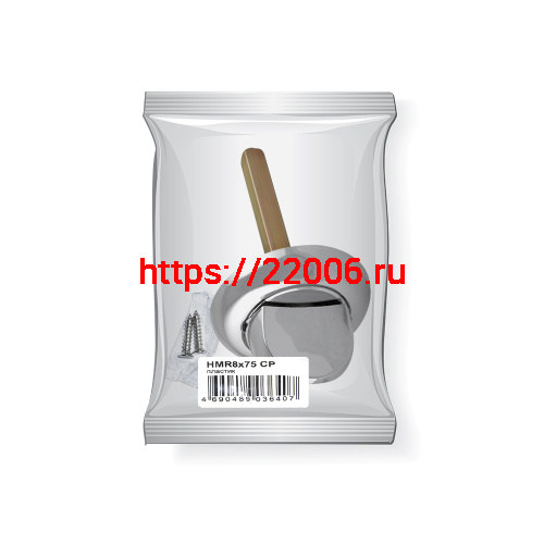 Ручка Fuaro (Фуаро) поворотная BKW8x50.R.HMR54 PLASTIC (HMR8x50) CP хром фото 2