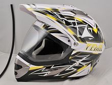 Мотошлем YM-911 черно-желтый (М)