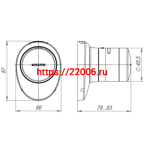 Электронный Armadillo (Армадилло) замок ROTATOR EL.RT01.01 BL черный фото 5