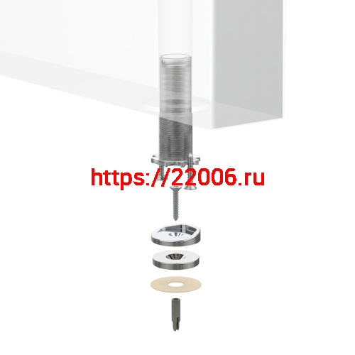 Упор Armadillo (Армадилло) дверной скрытый MAX INOX фото 10