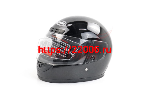 Шлем CONCORD XZF03 чёрный глянцевый ОДНОЦВЕТНЫЙ "S,M,L,XL,XXL" (интеграл)