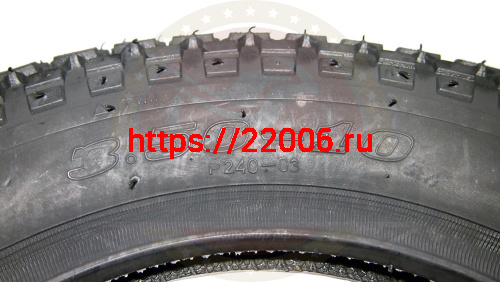 Покрышка 10" 3.50-10 Р240 без камеры, скутер, WANDA фото 3
