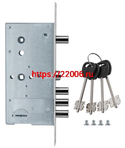 Замок Guardian (Гардиан) врезной сувальдный с задвижкой и защёлкой ЗВ 50.15, 4 кл. /123:159/ фото 3