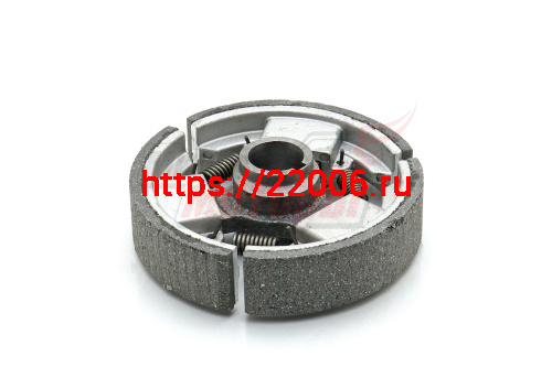 Сцепление центробежное (ТОЛЬКО КОЛОДКИ), двухручейковое, фрикционное, под ремень A-типа,под вал 20мм