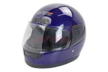 Шлем SAFEBET HF-109 синий глянцевый ОДНОЦВЕТНЫЙ "S,M,L,XL,XXL" (интеграл)