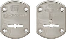 Накладки Guardian (Гардиан) сувальдные "" хром ГХ 21 /пара/, объемная /123:476/