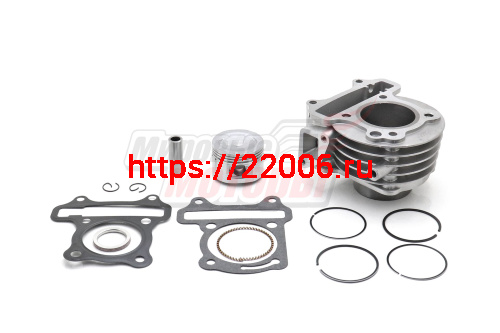 Поршневая в сборе Скутер 4х такт.(цил,порш,кольца,палец) 70см3 (47 мм) TMMP