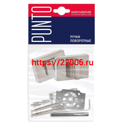 Ручка Punto (Пунто) поворотная BK6.K.QSL52 СP-8 хром фото 2