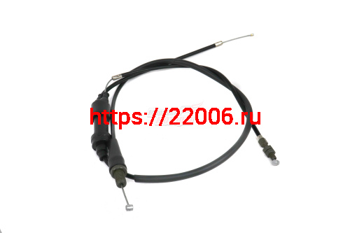 Трос газа двойной AD250a (ПРЯМОЙ) CG/CB L=1120 для карбюратора с ускорителем