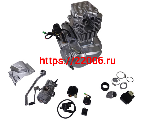 Двигатель 4т. 250 см3 172FMМ-6  ZONGSHEN CB250-RL (4 клап.) 5МКПП, эл.+кик старт, баланс.вал