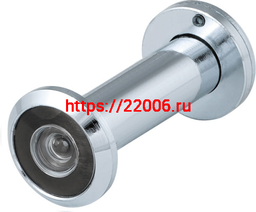 Глазок Fuaro (Фуаро) дверной, оптика пластик DV 3/90-50/Z (VIEWER 3 DVZ) CP хром