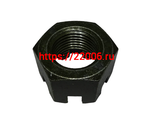 Гайка М22*2 КОРОНЧАТАЯ (ПРОРЕЗНАЯ) ГОСТ 5918-73 (DIN 935) фото 2