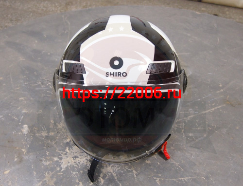 Шлем открытый SHIRO SH-62 OXFORD EVO, цвет WHITE, размер XXL фото 4