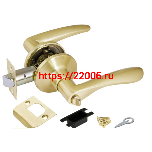 Ручка Punto (Пунто) защелка DK620 SB-BK (6020 SB-B) (фик.) мат. золото