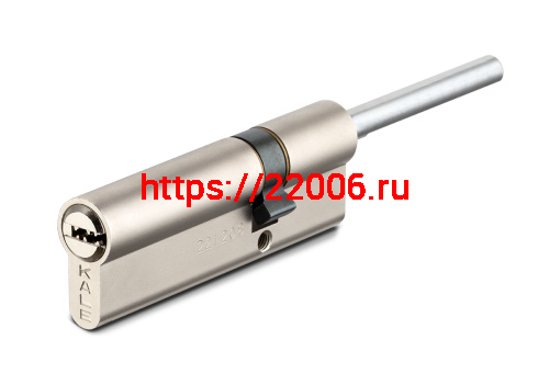 Цилиндровый механизм Kale kilit (Кале килит) под вертушку (дл.шток) 164 SX/91 (55+10+26) mm никель 5 кл.