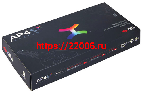 Цилиндровый механизм Cisa (Чиза) под вертушку (дл. шток) AP4S 0P3S7-12.66. (70 мм/35+10+25), ЛАТУНЬ фото 2