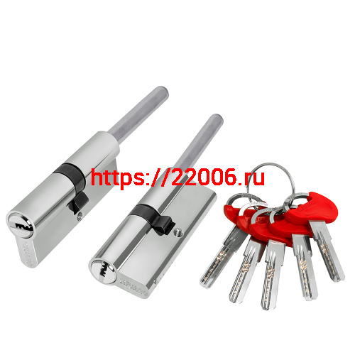 Цилиндровый Fuaro (Фуаро) механизм D-PRO5007 Tang 100 w/k (65+10+25) CP хром 5Key без верт.