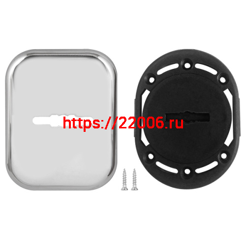 Накладка Fuaro (Фуаро) на сувальдный замок ESC.S.XL/K.486 CP (SC 486-S SQ XL) со шторкой хром (1шт.) фото 2