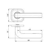 Ручка Fuaro (Фуаро) раздельная K.TRD62.TOROID.LITE BL-24 черный
