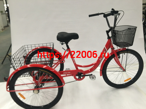 Велосипед 24" 3-х колесный грузовой DELTA TRIKE (+корзина)  (см. ЗИП) фото 3