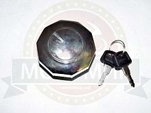 Крышка бензобака Альфа (Граненыч) с замком, хром