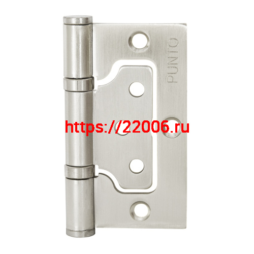 Петля Punto (Пунто) универсальная без врезки IN3200W PN (200-2B 75x2,5) мат. никель