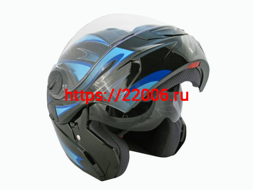 Мотошлем THH T-797 №2 black/blue (M)