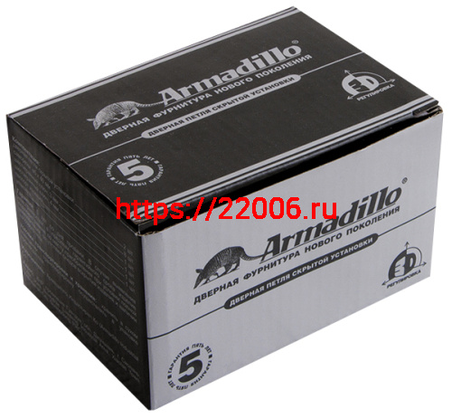 Петля Armadillo (Армадилло) скрытой установки U3D6200R SG правая (Architect 3D-ACH 60) мат. золото 60 кг фото 3