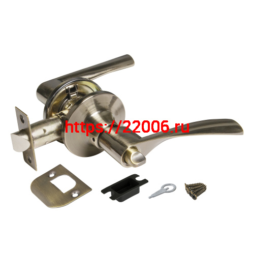 Ручка Ajax (Аякс) защелка DK610 AB-BK (6010 AB-B) (фик.) бронза