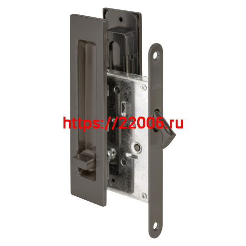 Защелка Punto (Пунто) с ручками для раздвижных дверей SH.SLQ152.011 (Soft LINE SLQ-011) GR графит