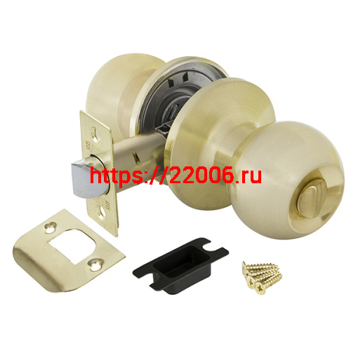 Ручка Fuaro (Фуаро) защелка DK672/BL SB-BK (672/BL SB-B) ( фик.) мат. золото