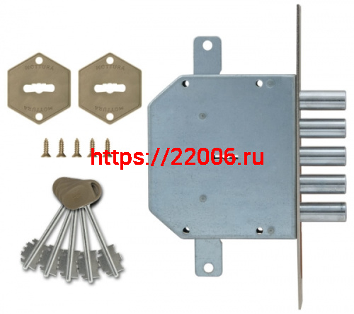 Замок Mottura (Моттура) врезной сувальдный 50.798-S (левый), ключ 60 мм, без накл. фото 4