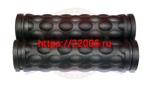 Грипсы для велосипеда 110мм, резина, черные (EHG-02)