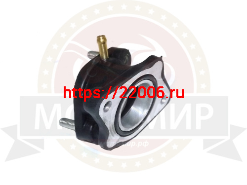 Патрубок карбюратора CB/CG 250 см3 Fighter 250 (коллектор впускной) прямой (резин) (НАБОР) фото 2