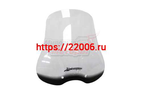 Щиток ветровой (00) (круг. фара) орг.стекло Alpha, Delta, Zodiak, Dingo прозрачный (с крепежами) Air Intercept