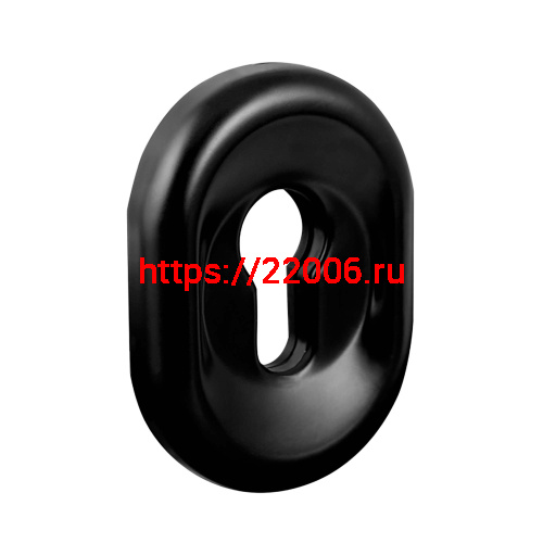 Накладка Fuaro (Фуаро) на цилиндр ESC.C/CRE/OV.12 (ESC-12C) BL черный (1 шт.)