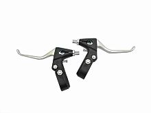 Ручка тормоза, полуалюминиеввая, черно/серебристая