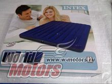 Матрас кемпинговый флок 183х203х22 см 3-х местный без насоса (68755) (589409) INTEX