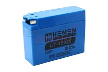Аккумулятор 12В 2,5Ач HEMEN ENERGY CT12025 (GT4B-5(MF)) (кислотный, герметичный) (боков.полярн) (113*39*87мм)