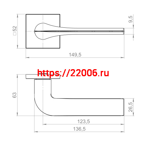 Ручка Fuaro (Фуаро) раздельная K.ZL52.MEDIANA SSG-39 сатинированный золото фото 3
