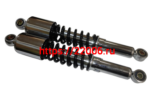 Амортизатор задний (L-340mm, D1-12mm, H1-20mm, D2-10mm, H2-20mm) Альфа улучш. масл. ХРОМ (ТЮНИНГ)ПР