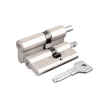 Цилиндровый механизм Cisa (Чиза) под вертушку ASIX OE302-07.12 (60 мм/25+10+25), НИКЕЛЬ