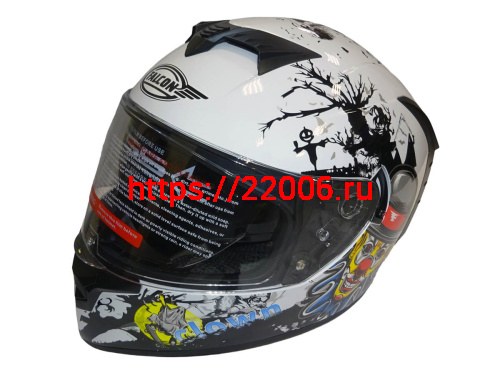 Шлем интеграл FALCON F702, размер XL, с очками, (уп. 6 шт.)