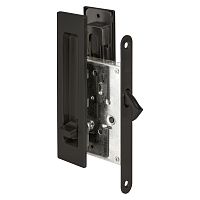 Защелка Punto (Пунто) с ручками для раздвижных дверей SH.SLQ152.011 (Soft LINE SLQ-011) BL черный