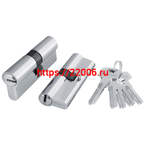 Цилиндровый Fuaro (Фуаро) механизм (200 ZA/70) 2000ZAKey70(25+10+35) CP хром 5Key