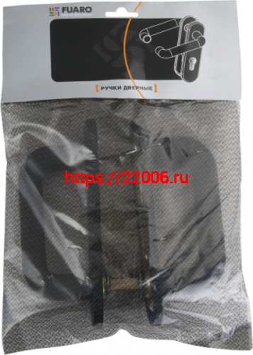 Ручка Fuaro (Фуаро) дверная FP.DH172.0431 (DH-0431 NE) NE нейлон, BL-24 черный фото 3