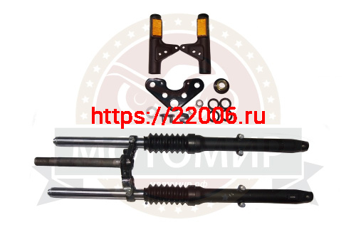 Вилка телескопическая передняя  COLT в сборе (барабанный тормоз)